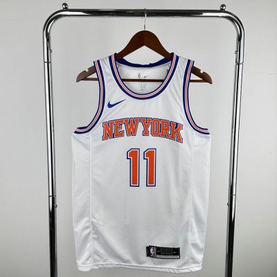 Maillot de Basket #11 Brunson Knicks 19-20 statement Blanc Imprimé